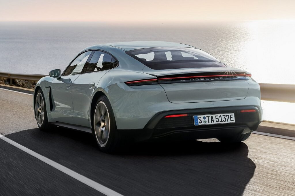 New 2025 Porsche Taycan Rear View image