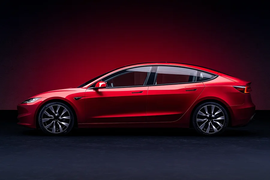 New 2024 Tesla Model 3 side view